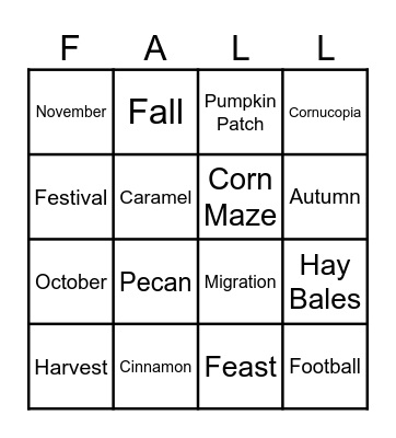 Leaf it to Luck! Bingo Card