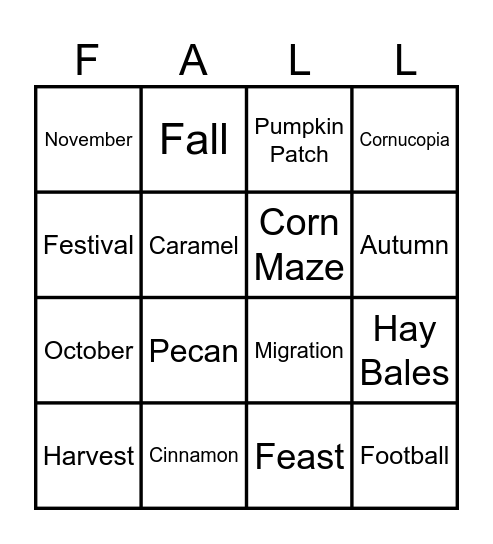 Leaf it to Luck! Bingo Card