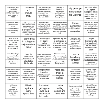 Veritas Bingo Card
