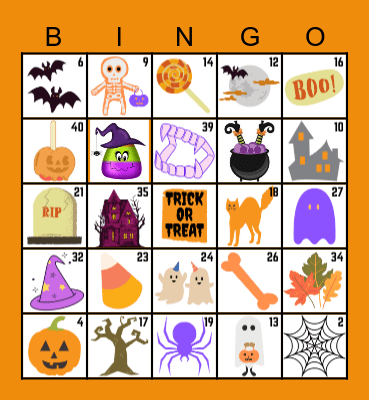 HAPPY HALLOWEEN! Bingo Card