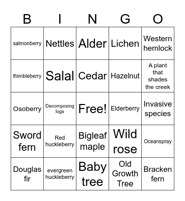 Plant Bingo! Bingo Card