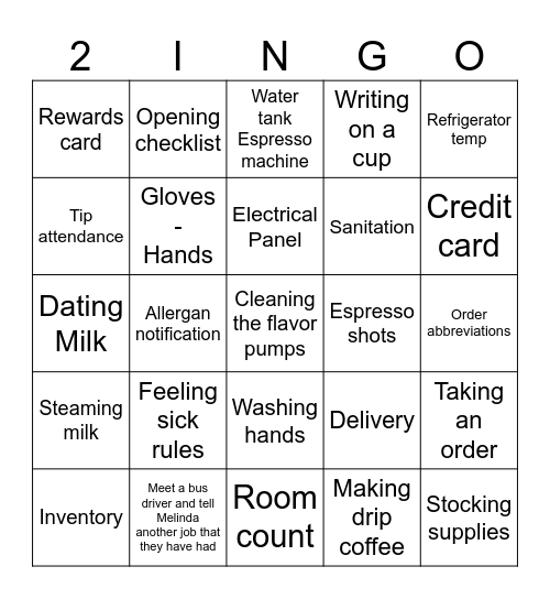 Bingo Card