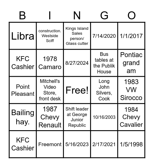 DASCO Ice Breaker Bingo Card