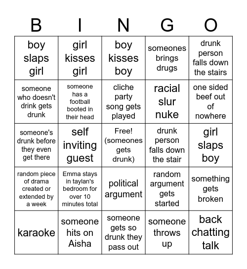 30th october bingo Card