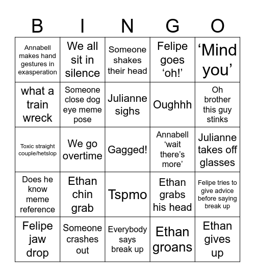 Is it cooked (it is cooked) Bingo Card