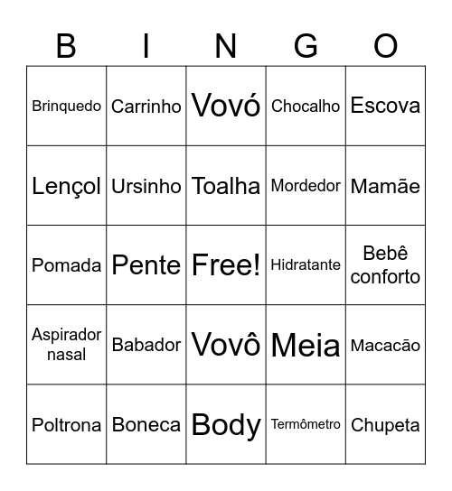 CHÁ DA LAURA Bingo Card