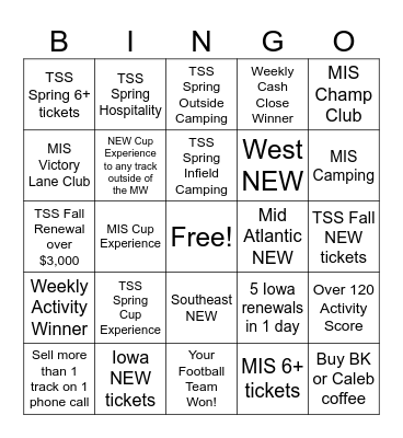 Midwest Bingo Card