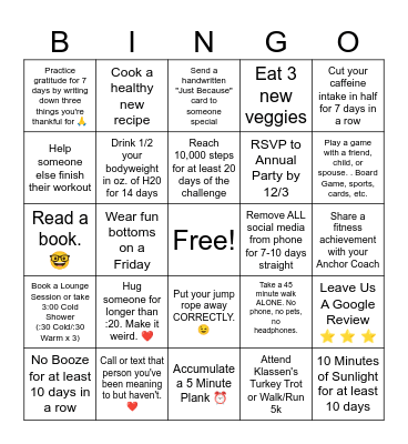 Bingo For The Paw-lidays Bingo Card