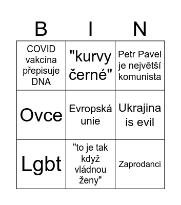 Můj fotr Bingo Card