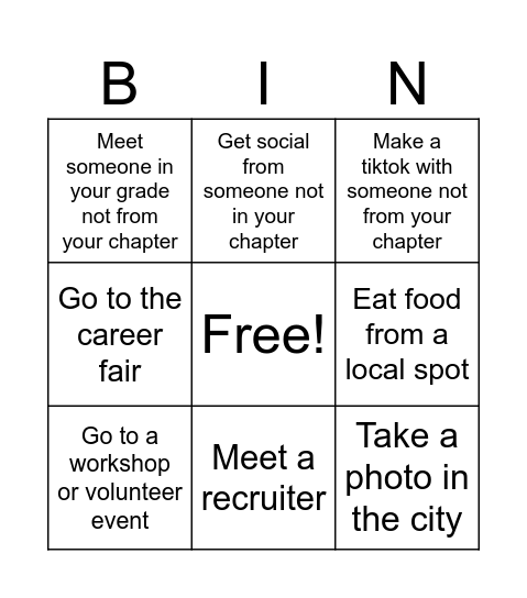 FRC 2025 Bingo Card Bingo Card
