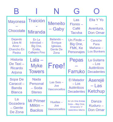 Bingo ❤ Bingo Card