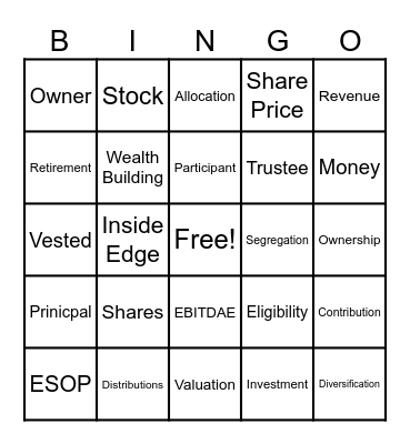 ESOPtober BINGO Card