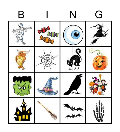 Halloween Bingo Card