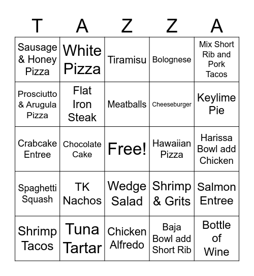 TK BINGO! Doesn't start until 5:30 when Will gets here, ends when first person is cut. Goodluck! Bingo Card