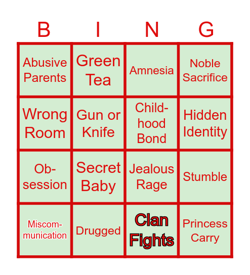 Unleash The Supernatural Bingo Card
