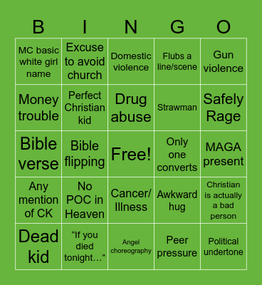 Judgement House BINGO Card