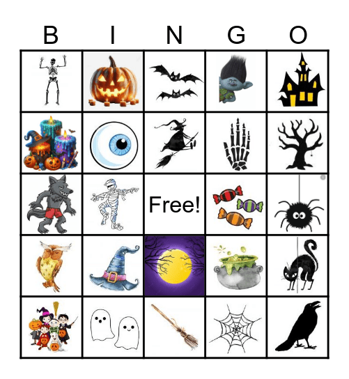 Haunted BINGO Card