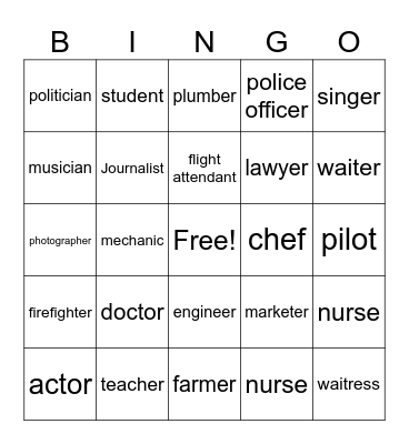 Job Hunt Bingo Card