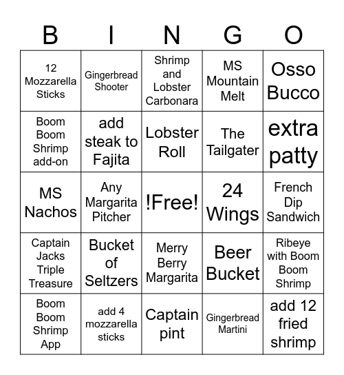 Football LTO BINGO Card
