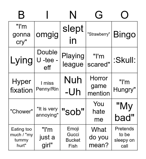 East the west Bingo Card