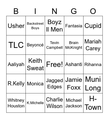 Music! Music! Music Bingo Card