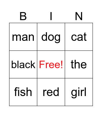 Bingo 1 Bingo Card