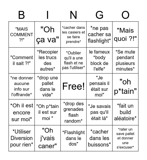 Axo Bingo Cart Bingo Card