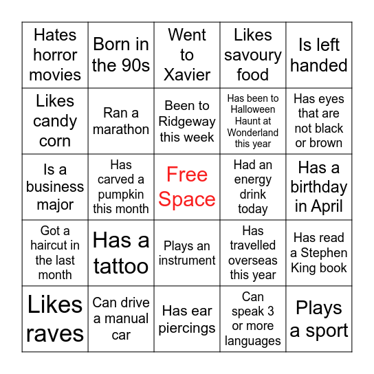 Bingo Card
