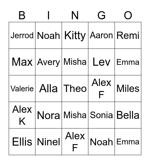 2025 Thanksgiving Bingo Card