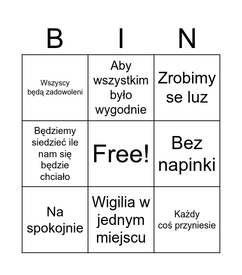 Mama świąteczne bingo Card