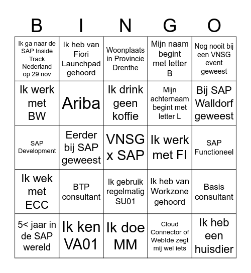 VNSG NextGen 3 Bingo Card