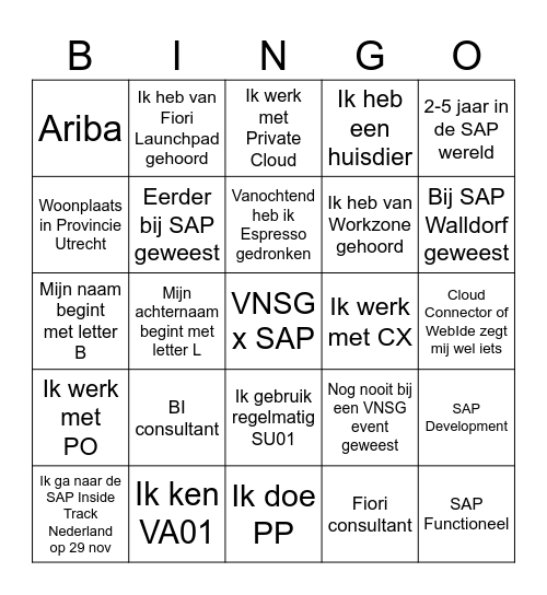 VNSG NextGen 2 Bingo Card