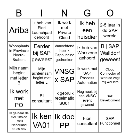 VNSG NextGen 8 Bingo Card