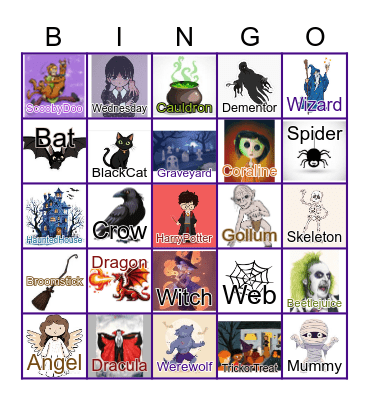 Halloween Bingo Card