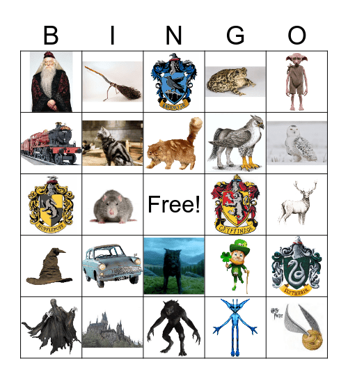 Harry Potter Bingo Card