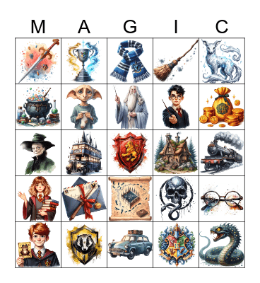 Harry Potter Bingo Card