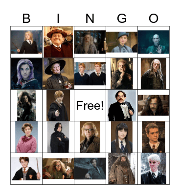 HARRY POTTER Bingo Card