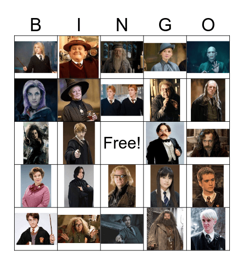 HARRY POTTER Bingo Card