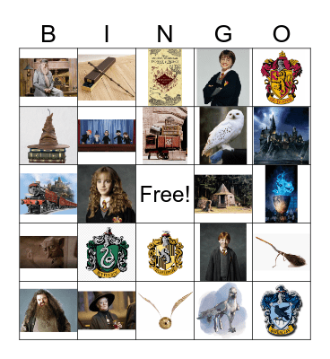 Harry Potter Bingo Card