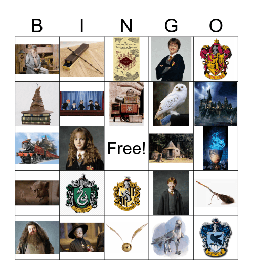 Harry Potter Bingo Card