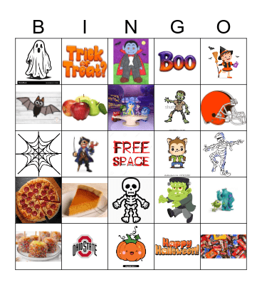 Halloween Bingo Card