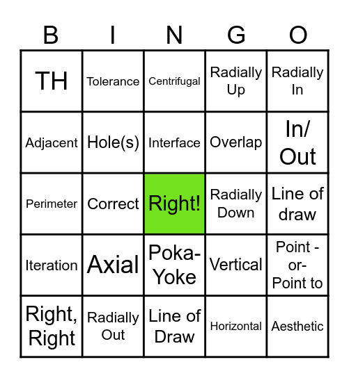 Merrow Bingo Card