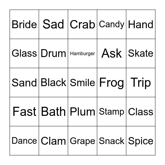 Grade 2 Festival Bingo (1) Bingo Card
