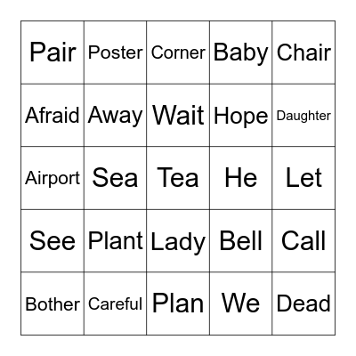 Grade 3 Festival Bingo (2) Bingo Card