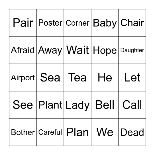 Grade 3 Festival Bingo (2) Bingo Card