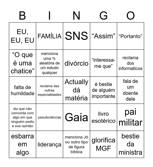 EL BINGO DEL PAULO, NEW AND IMPROVED Bingo Card