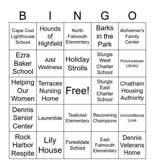 Hearts and Paws Bingo Card