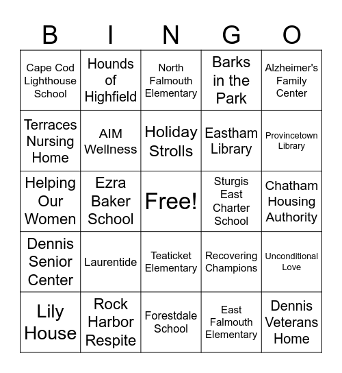 Hearts and Paws Bingo Card