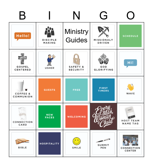 UNV Host Team Bingo Card