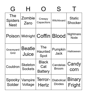 PCBoo Bingo Card